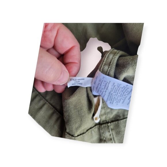 Madewell Army Olive Duck Cloth Hooded Raincoat Jacket XXS NWT - Picture 7 of 12